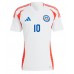 Camiseta Chile Alexis Sanchez #10 Visitante Equipación Copa America 2024 manga corta